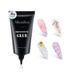MelodySusie 4 in 1 Rhinestone Nail Glue - 30g Super Strong Gel for Nail Charms & Art | UV/LED Cured 3D Nail Decor - Buy Online on GoSupps.com