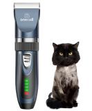 Oneisall Cat Grooming Clippers for Matted Hair - 2-Speed Cordless Pet Trimmer Kit - Low Noise Clipper for Dogs, Cats, Animals (Blue) - Buy Online on GoSupps.com