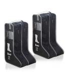 KOVOSCH 2 Pack Portable Boots Storage Bag Black Shoe Bags for Storage and Travel Dust Proof Travel Shoe Bags for Packing (Large) Black-Large - Buy Online on GoSupps.com