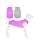 2 Pack Dog Shirts - Fast Drying Sleeveless Vests for Large Medium & Small Dogs - Breathable Pet Tank Tops (Purple + Gray Large) - Buy Online on GoSupps.com