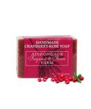 Adirondack Cranberry Rose Soap Bar - Handmade Organic Vegan Soap for Moisturizing Sensitive Skin - 4 oz - Buy Online on GoSupps.com