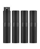 Lisapack Atomizer Perfume 8ML Spray Bottle for Travel (4PCS) - Empty Refillable Portable Sprayer, Black (Pack of 4) - Buy Online on GoSupps.com