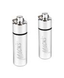 2 Pack Aluminum Waterproof Ear Plugs Holder Keychain Carrying Case - Silver - Buy Online on GoSupps.com