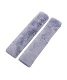 Suntrade Soft Lambskin Seat Belt Covers Safety Shoulder Pads for Adults & Kids Gray Car Accessories - Buy Online on GoSupps.com