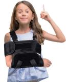 DouHeal Medical Kids Arm Sling - Breathable, Adjustable Toddler Arm Support for Broken Fractured Arm & Shoulder Injury - Pediatric Rotator Cuff and Elbow Immobilizer Band in Black - Buy Online on GoSupps.com