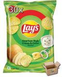 Lay's Case Of 30 Potato Crisps Chips Snacks | American Style Cream & Onion 30x50g Grocery King Lay's American Style Cream & Onion 50g 30 - Buy Online on GoSupps.com