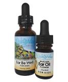 WishGarden Herbs Ear Be Well for Kids + Mullein Flower Ear Oil Kit - Immune Boosting Ear Drops for Babies and Infants - Buy Online on GoSupps.com