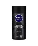 NIVEA Men Body Wash - Deep Impact 3 in 1 Shower Gel for Body Face & Hair with Microfine Clay | 250ml | International Shipping - Buy Online on GoSupps.com