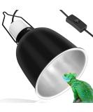 NEPTONION Reptile Reflector Dome Lamp Fixture 5.5 Deep Polished Aluminum for UVB Light in Glass Terrariums - Buy Online on GoSupps.com