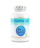 Vitamin B5 500mg - 180 Vegan Capsules | High-Dose Pantothenic Acid | Lab Tested for Purity - Premium B Vitamin for Skin & Nerves - Buy Online on GoSupps.com