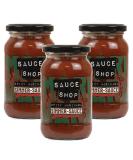 Sauce Shop - Spicy Marinara Simmer Sauce Pack of 3 - Perfect for Meatballs - 3x 360g Glass Jars - Buy Online on GoSupps.com