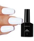 TOMICCA White Gel Polish 15ml - Long Lasting High Gloss Soak Off UV LED French Nail Varnish for Chip Resistant DIY Manicure - Buy Online on GoSupps.com