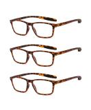 Suertree 3 Pack Blue Light Filter Reading Glasses TR90 Frame Computer Glasses for PC Gaming UV Protection & 1.5x Diopter Stylish Leopard Design for Men & Women - Buy Online on GoSupps.com