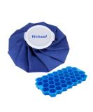 Vivicool Ice Cream Bag for Injuries - Reusable Heat & Cold Therapy | Pain Relief Cooling Bag & Hot Water Bag | 11 Inch with Ice Cube Bowl - Buy Online on GoSupps.com