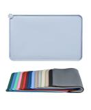 Audwud Silicone Waterproof Pet Feeding Mat - Anti-Slip for Dogs & Cats | 47x30 cm | Ice Blue - Buy Online on GoSupps.com