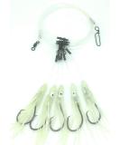 Glow Squid Deep Drop Tilefish Rig, Excellent for Deep Drop Fishing for Tilefish, Grouper, Snapper, Bottom Fishing Rig 5 Hook - Buy Online on GoSupps.com