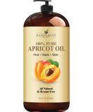 Premium 100% Pure Apricot Kernel Oil - Cold Pressed Carrier Oil for Aromatherapy - 828 ml (Pack of 1) - Buy Online on GoSupps.com