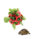 Lodcazio Turtle Treat Hay Feeder Ball - Ideal Food Dispenser for Tortoises & Small Pets - Fruit & Vegetable Holder Toy (GetaWay Solids) - Buy Online on GoSupps.com