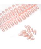 Laza 120pcs Ombre French Fake Nails Set | Glitter Gradient Medium Acrylic Nail Kits for Daily Use - Ballet Coffee Full Cover - Buy Online on GoSupps.com