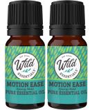 Motion Ease Essential Oil Synergy Blend 2 Pack - 10ml for Motion Sickness & Nausea - Made in USA - Buy Online on GoSupps.com