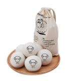6-Pack Wool Dryer Balls - Reusable Laundry Balls for Natural Fabric Softening and Wrinkle Release - Organic Eco-Friendly Dryer Balls for Pet Hair Removal - Drying Ball Alternative to Dryer Sheets - Buy Online on GoSupps.com