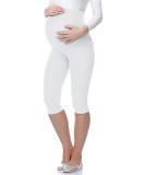 Be Mammy Maternity 3/4 Leggings - Size S, White | Pregnancy Clothing Essentials - Buy Online on GoSupps.com