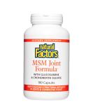 Natural Factors MSM Joint Formula - 180 Capsules for Joint Support & Mobility - Buy Online on GoSupps.com