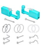 14PCS Nose Piercing Kit 20G Needles with Gun, Stainless Steel Nose Studs and Jewelry - Buy Online on GoSupps.com