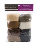 Dimensions Needlecrafts Natural Earth Tone Wool Roving for Needle Felting, 8 pack, 80g 8 pack Natural Earth Tone - Buy Online on GoSupps.com