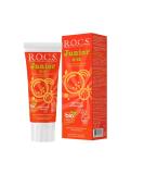 ROCS Junior Toothpaste 74g - Fluoride Free, Safe Formula - Fruity Rainbow Flavor - Protects Against Caries - Remineralization - Ideal for 6-12-Year-Olds - Buy Online on GoSupps.com