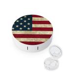 Shop Bagea-Ka American Flag Bald Eagle Contact Lens Case - Eye Care Kit with Mirror Tweezers & Solution Bottle for Travel & Home - Buy Online on GoSupps.com