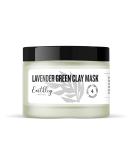 Earthley Wellness Lavender Green Clay Face Mask | Healthier Skin Reduces Oils Soothes & Unclogs Pores - 2oz - Buy Online on GoSupps.com