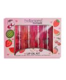 Bellapierre Cosmetics 4-Piece Natural Lip Oil Kit | Moisturizing Fruit-Flavored Lip Gloss Set with Rollerball Applicator | Shop Internationally - Buy Online on GoSupps.com