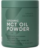 Sports Research Organic MCT Oil Powder Unflavored - 10.6 oz (300 g) for Energy & Focus - Buy Online on GoSupps.com