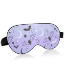 Kigai Cute Bats Starry Sky Eye Mask - Breathable Elastic Contoured Blindfold for Summer Rest - Ideal for Women & Men Travel - Buy Online on GoSupps.com