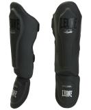 Shop LEONE 1947 PT119 L Black Shin Guards - Premium Protection for Fighting Sports | International Shipping Available - Buy Online on GoSupps.com