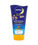 Nivea Kids Swim & Play Suncream SPF 50+ - 150ml | Water Resistant Sun Protection - Buy Online on GoSupps.com