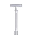 Merkur 22C Razor Plane | Matte Chrome Satin | Three-Part Closed Comb | Ideal for Wet Shaving | Durable Zinc & Brass | Made in Germany - Buy Online on GoSupps.com