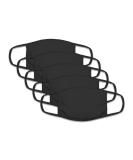 Fruit of the Loom Reusable Cotton Face Mask (Pack of 5) (Black) - Buy Online on GoSupps.com