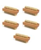 Omevett 5 Pcs Nail Brush Wooden Nail Cleaning Brushes Double Sided Nail Scrubber Hard Nailbrush Nail Scrubbing Brush Small Wood Nail Brush for Men Women Manicure Supplies - Buy Online on GoSupps.com