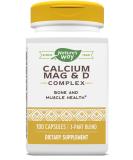 Nature's Way Calcium, Magnesium & Vitamin D Complex - 100 Capsules for Bone Health - Buy Online on GoSupps.com