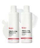Keeps Hair Thickening Shampoo & Conditioner Set - Treatment for Thinning Hair and Hair Loss - Regrowth for Fuller, Thicker Looking Hair - Infused with Biotin, Caffeine, & Saw Palmetto - Buy Online on GoSupps.com
