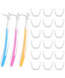 Cunhill 3-Piece Tooth Floss Handle Set - 300 Unflavored Refill Heads Colorful Interdental Flossers for Effective Teeth Cleaning - Eco-Friendly & Reusable - Buy Online on GoSupps.com