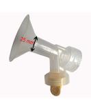 Maymom 1-Piece Breast Shield with Valve and Membrane for Medela Pumps - 25mm Medium (Transparent) - Buy Online on GoSupps.com