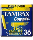 TAMPAX Compak Tampons Regular Loading Sleeve 36 Tampons - Buy Online on GoSupps.com