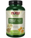 Now Foods Pets Omega-3 Support for Dogs/Cats Great Fish Flavor 180 Softgels - Buy Online on GoSupps.com