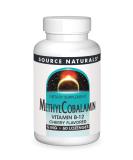 Source Naturals MethylCobalamin Vitamin B12 5mg - Cherry Lozenges, 60 Count - Buy Online on GoSupps.com