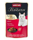 Animonda Adult Cat Food - Premium Wet Food with Beef & Turkey Fillets | 18 x 85g Pack - International Shipping Available - Buy Online on GoSupps.com