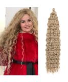 DSoar 26 Inch Deep Twist Crochet Hair - Ocean Wave Curly Bohemian Braids | 3 Packs Synthetic Hair Extensions for Women & Girls - Buy Online on GoSupps.com