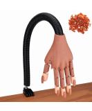 Flexible False Fake Nail Training Practice Hand - Manicure DIY Practice Tool - Buy Online on GoSupps.com